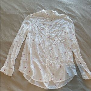 Heart long sleeve button down